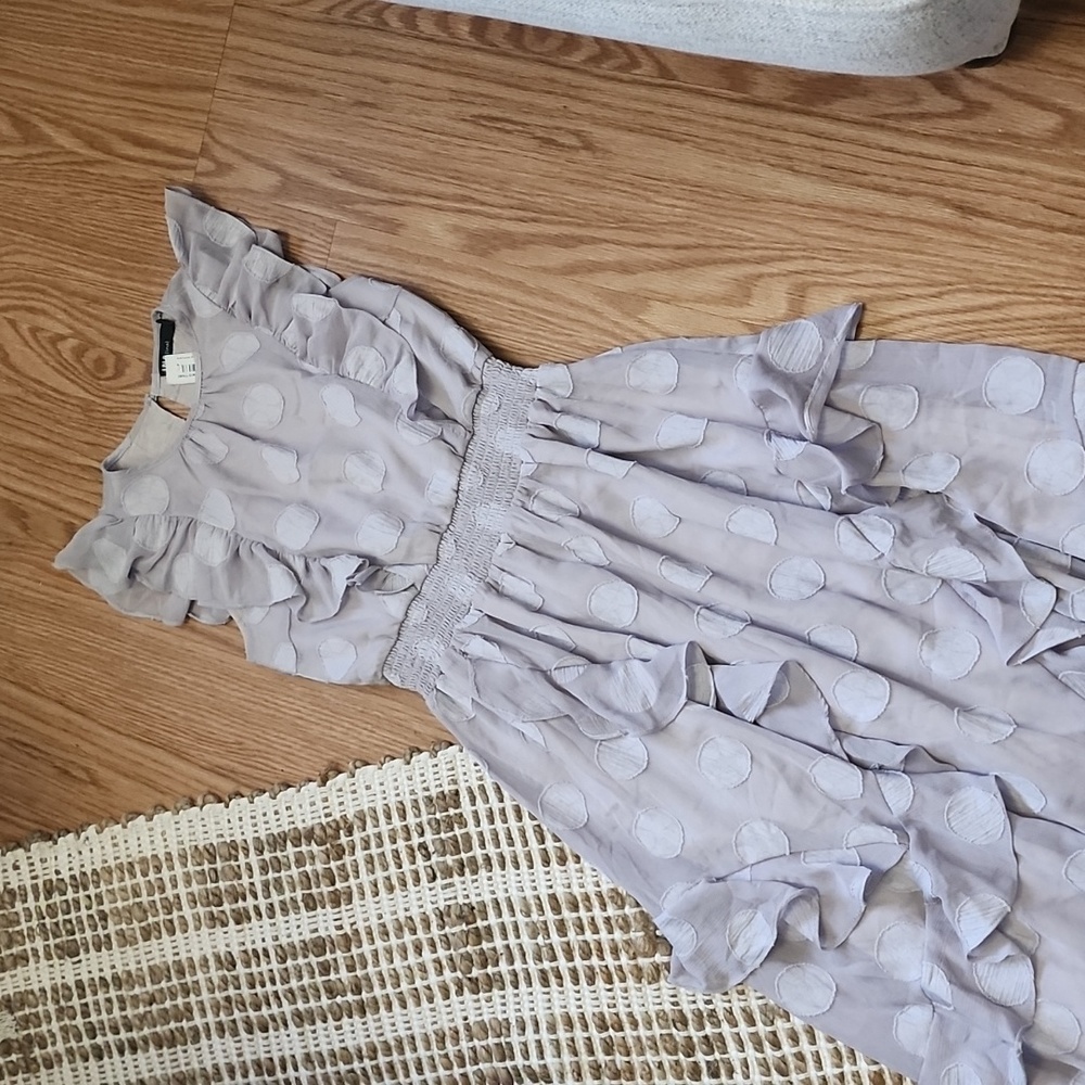 INA LiLac Ruffle long dress